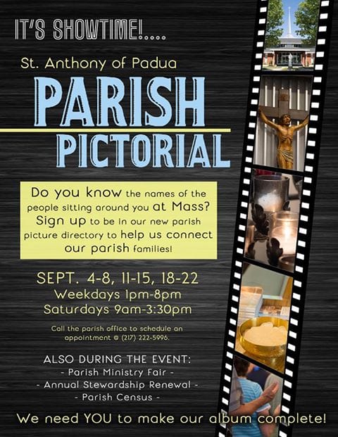 parish pictorial sign up